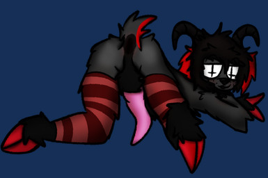 alex_mizer anthro butt erection freckled_face freckles fur genitals horn looking_at_viewer male male_anthro nude penis solo tail midnightbatizer bovid caprine caprine_demon demon goat goat_demon mammal alpha_channel digital_media_(artwork)