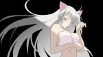 bow_(feature) bow_bra bow_underwear bra breasts cleavage clothed clothing clothing_bow female hair long_hair looking_at_viewer solo underwear white_hair yellow_eyes unknown_artist bakemonogatari black_hanekawa hanekawa_tsubasa animal_humanoid cat_humanoid domestic_cat felid felid_humanoid feline feline_humanoid felis humanoid mammal mammal_humanoid absurd_res alpha_channel hi_res