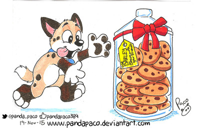 anthro container cookie featureless_crotch food fur happy jar kerchief logo male neckerchief neckwear nude open_mouth open_smile orange_body orange_fur pink_tongue running simple_background smile solo text tongue tongue_out white_background white_body white_fur young young_anthro young_male pandapaco canid canine mammal 2015 artist_logo signature url