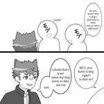 dialogue male male/male mob not_furry speech_bubble text dragokaizer666 lifewonders tokyo_afterschool_summoners bandaid_protagonist_(tas) protagonist_(tas) human mammal 1:1 black_and_white comic english_text monochrome translated