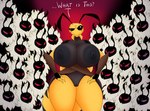 angry anthro areola arthropod bee big_areola big_breasts big_nipples breasts confusion crossed_arms female group hands_on_hips huge_areola huge_breasts huge_nipples hymenopteran insect looking_at_another nightmare-arts nipples nude wasp wide_hips