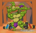 anthro big_bulge big_muscles bulge carrying_another clothing duo genitals green_body male male/male musclegut muscular muscular_anthro muscular_male nipples pecs penis thick_thighs thong underwear proxol_(artist) activision crash_bandicoot_(series) crash_team_racing_(series) crash_team_racing_nitro-fueled komodo_joe komodo_moe komodo_dragon lizard monitor_lizard reptile scalie brother_(lore) brothers_(lore) sibling_(lore)