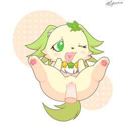 anthro brown_nose butterfly_accessory chibi clitoral_hood clitoris disembodied_penis female genitals green_ears green_eyes green_tail heart_symbol jewelry male neck_tuft necklace open_mouth pawpads penis pink_pawpads sex simple_background solo spread_legs spreading tail tuft zyuuniie jewelpet sanrio sega sega_fave peridot_(jewelpet) canid canine canis domestic_dog mammal papillon toy_dog 1:1 2025 colored digital_drawing_(artwork) digital_media_(artwork) hi_res