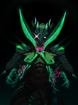anthro arm_tuft blood bodily_fluids colored_blood fangs front_view fur glowing glowing_eyes green_body green_fur green_hair grey_body grey_fur hair holding_object holding_scissors horn looking_at_viewer male nude pink_blood scissors self-harm sharp_teeth shoulder_tuft solo standing teeth tuft unusual_blood unusual_bodily_fluids white_eyes riorix mythology dragon furred_dragon furred_scalie mythological_creature mythological_scalie scalie hi_res portrait three-quarter_portrait