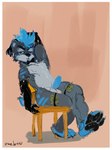 arm_warmers armwear chair clothing erection furniture latex latex_armwear latex_clothing male money money_in_legwear paws raised_paw sitting solo stripper oselotti kasper_(peanut) felid homotherium mammal prehistoric_species saber-toothed_tiger hi_res sketch