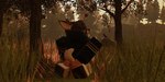 anal anthro antlers arm_warmers armwear blep bottomless butt clothed clothing curled_tail curved_tail detailed_background fluffy fluffy_hair grass hair hand_on_butt hoodie hoodie_only hooves horn improvised_sex_toy kneeling male object_insertion outside plant rock scenery solo tail tongue tongue_out topwear topwear_only tree anonymous_artist roblox avian bird corvid corvus_(genus) crow deer mammal oscine passerine 3d_(artwork) digital_media_(artwork)