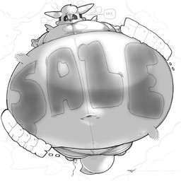 anthro belly big_belly body_inflation body_writing breasts creaking female floating huge_belly hyper hyper_belly hyper_inflation inflation leg_markings markings multicolored_body navel pupils square_pupils thick_thighs two_tone_body wide_hips pearkidart bandai_namco digimon max_(pearkidart) digimon_(species) renamon 1:1 hi_res monochrome