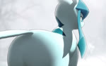 blue_body butt feral flat_butt monobutt on_model rear_view shaking_butt simple_background solo inkune nintendo pokemon eeveelution generation_4_pokemon glaceon pokemon_(species) 2022 animated no_sound short_playtime webm