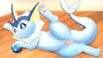 blue_body dive_ball duo female feral genitals male male/female penetration penile penile_penetration penis penis_in_pussy pokeball pussy solo_focus spread_legs spreading tail vaginal vaginal_penetration feith-zr nintendo pokemon eeveelution generation_1_pokemon pokemon_(species) vaporeon 16:9 digital_media_(artwork) widescreen