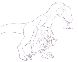 abdominal_bulge anthro anthro_prey belly belly_rub big_tail bulge claws detailed_bulge endosoma face_imprint feral feral_pred growling hand_on_belly head_imprint imprint looking_down male male_pred muffled oral_vore paws predator/prey prey_imprint prey_outline safe_vore same_size_vore soft_vore solo squirming stretchy_belly struggling struggling_prey tail tight_belly vore willing_prey conditional_dnp samagthrav2 brekna alien dinosaur dromaeosaurid prehistoric_species reptile saurischian scalie theropod velociraptor 5:4 absurd_res hi_res