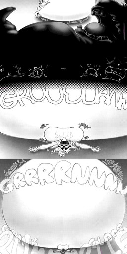 after_vore belly big_belly big_breasts breasts duo female female_pred feral huge_belly hyper hyper_belly overweight text vore weight_gain blahblah866 nintendo splatoon frye_(splatoon) aquatic fish king_salmonid megalodontia salmonid_(splatoon) 1:3 2024 absurd_res comic english_description hi_res