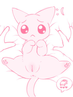 anus bed bestiality duo female feral first_person_view frown fur furniture genitals human_on_feral human_pov imminent_sex interspecies on_bed paws pink_body pleading_eyes pov_hands raised_arms simple_background size_difference speech_bubble spread_legs spreading tail vulva white_background young young_female nakimayo needy_streamer_overload sad_cat_(needy_streamer_overload) domestic_cat felid feline felis human mammal 3:4 hi_res monochrome pink_and_white