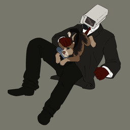 69_position bestiality brown_body brown_fur camera cameraman clothed clothing duo erection feral for_a_head forced frown fur genitals gloves hair hand_on_head handwear humanoid_on_feral interspecies larger_humanoid machine male male/male male_on_feral necktie oral penis penis_against_cheek red_clothing red_gloves red_handwear sex simple_background size_difference smaller_feral suit tail young puppyratcat skibidi_toilet avaya_(puppyratcat) jack_(puppyratcat) canid canine humanoid mammal object_head robot 1:1 hi_res