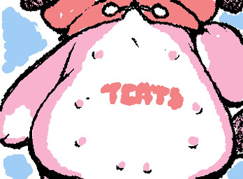 ambiguous_anthro ambiguous_gender anthro belly bent_arm faceless_ambiguous faceless_anthro faceless_character multi_nipple multicolored_body neckwear nipples paws pink_body pink_nipples pink_text solo squigglevision tail text two_tone_body white_body ligma_(artist) usadamaze usada_(usadamaze) ambiguous_species 2025 animated digital_media_(artwork) flat_colors low_res wigglypaint_(artwork)