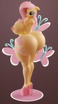 anthro anthrofied areola big_breasts big_butt breasts bubble_butt butt clothing female footwear high_heels huge_butt hyper hyper_butt nipples platform_footwear platform_heels shoes solo yellow_body lunar57 friendship_is_magic hasbro my_little_pony fluttershy_(mlp) equid equine mammal 3d_(artwork) 4k 9:16 absurd_res digital_media_(artwork) hi_res