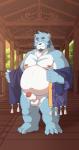 anthro balls belly blue_body blue_fur detailed_background erection fur genitals humanoid_genitalia humanoid_hands humanoid_penis kemono male moobs navel nipples one_eye_closed overweight overweight_anthro overweight_male penis solo white_body white_fur wink chubbylittlemu xnxiaoniu bonasiah full_attack sophring_jie bear mammal 2020 hi_res