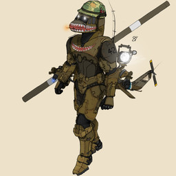 aircraft antenna_wire anthro armor cigarette cigarette_in_mouth cockpit flamethrower gatling_gun green_body gun gunship headgear headgear_only helicopter helmet helmet_only machine machine_gun male metallic_body military minigun not_furry object_in_mouth propeller ranged_weapon simple_background smoking solo spotlight tail vehicle weapon white_eyes sabrehuey bell_textron_inc uh-1_huey aeromorph living_aircraft living_helicopter living_machine living_vehicle robot 1:1 digital_media_(artwork) hi_res