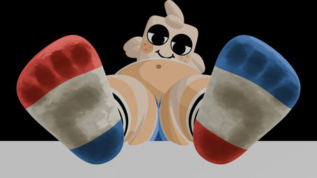 bodily_fluids clothing feet foot_fetish foot_focus footwear paws socks sweat sweaty_clothing sweaty_footwear sweaty_socks colonthreeguy blushcrunch_studio dandy's_world roblox goob_(dandy's_world) 3d_(artwork) digital_media_(artwork) hi_res