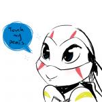 anthro blue_eyes clothing dialogue facial_markings head_markings humor kerchief male markings mask shell simple_background smile solo speech_bubble text white_background inkyfrog rise_of_the_teenage_mutant_ninja_turtles teenage_mutant_ninja_turtles leonardo_(tmnt) pond_slider red-eared_terrapin reptile scalie terrapin turtle 1:1 2018 english_text low_res partially_colored reaction_image