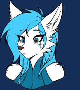 anthro clothed clothing excited female magic_user robe solo surprised snowiefeather thermia_(character) canid canine canis fox hybrid mammal wolf alpha_channel low_res