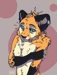 anthro black_body black_fur fur male markings multicolored_body nude simple_background solo spots spotted_body spotted_fur white_body white_fur yellow_body aleks_pakaralex cheetah felid feline mammal digital_media_(artwork) hi_res