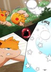 forest male plant speech_bubble text tree darrow0 nintendo pokemon yuel generation_2_pokemon pokemon_(species) quilava comic english_text hi_res