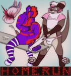 animal_genitalia animal_penis anthro arms_tied ballbusting ballbusting_induced_orgasm balls baseball_bat baseball_cap baseball_uniform bat_(object) bdsm biped blood blood_on_penis bodily_fluids body_modification bondage bottomwear bound brown_body brown_fur bruised bruised_balls butt canine_genitalia canine_penis castration clothed clothing cock_and_ball_torture colored_nails countershade_face countershade_fur countershade_torso countershading crop_top cum cum_in_blood cumshot curled_tail duo ejaculation emanata emasculation enjoying erection feet femboy fingers fluffy fluffy_ears fluffy_tail fur genital_fluids genital_mutilation genital_torture genitals gore gore_focus hair hands-free hands_behind_back hat headgear headwear impact interior_view legwear male male/male markings masochism moan multicolored_body mutilation nails neck_tuft open_mouth orgasm pain panties panties_bulge partially_clothed pattern_clothing pattern_legwear paws penis pink_eyes pink_hair purple_body purple_fur red_hair restraints sadism shirt simple_background small_penis small_penis_dom smile sportswear spread_legs spreading stockings striped_body striped_clothing striped_fur striped_legwear striped_markings stripes submissive tail teeth testicular_rupture text thigh_highs tongue tongue_out topwear tuft underwear uniform waratah_(waratah) wounded goldnamaterasu king_(goldnamaterasu) aardwolf canid canine canis gambian_pouched_rat hyena mammal murid murine rat rodent digital_drawing_(artwork) digital_media_(artwork) english_text hi_res