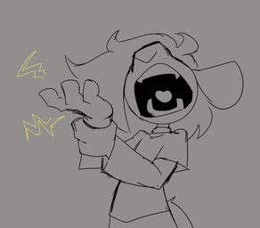 anthro clothed clothing fluffy fluffy_hair hair hand_on_wrist humanoid_hands lightning_bolt male open_mouth pain screaming shirt solo t-shirt topwear somesacredbird nintendo pokemon fan_character riolu_(somesacredbird) generation_4_pokemon pokemon_(species) riolu 2026 digital_drawing_(artwork) digital_media_(artwork) english_description