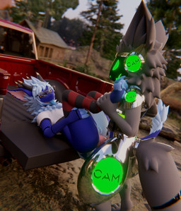 anal anal_orgasm anal_penetration animal_genitalia animal_penis anthro anthro_on_anthro anthro_penetrated anthro_penetrating anthro_penetrating_anthro armor armored_belt armored_vest armwear ball_tuft balls belt_vest biped black_hand black_hands blue_body blue_fur blue_hair bodily_fluids body_hair breastplate butt c.a.m. camping canine_genitalia canine_penis chest_fur chest_hair chest_tuft chrome_body claws clothed clothing cum cum_in_ass cum_inside cum_on_knot cum_while_penetrated cybernetic_arm cybernetic_hand cybernetic_limb cybernetics digitigrade duo ear_piercing ejaculation erection eyewear feet femboy fingers fishnet_armwear fishnet_clothing fluffy fluffy_ears fluffy_hair fluffy_tail forest forest_background from_front_position fur genital_fluids genitals glasses glistening glistening_body glowing glowing_body glowing_eyes green_body green_eyes grey_body grey_fur grey_hair hair hands-free hindpaw horn interspecies jewelry knot knotted_penis leg_warmers legwear looking_at_another machine male male/male male_on_bottom male_on_top male_penetrated male_penetrating male_penetrating_anthro male_penetrating_male metal metallic_body military multicolored_body multicolored_fur multicolored_hair nature nature_background neck_tuft nude nude_anthro nude_male on_bottom on_top open_mouth orgasm outdoor_background outdoor_nudity outside outside_sex pawpads paws penetration penile penile_penetration penis penis_in_ass piercing plant prosthetic prosthetic_arm prosthetic_hand prosthetic_limb protogen_armor protogen_face protogen_visor protogenized raised_paw robotic robotic_arm robotic_hand robotic_limb screen screen_face sex sex_on_car shirt smile soldier special_forces spread_legs spreading tail tail_tuft thigh_highs tongue tongue_out topwear tree truck tuft vehicle warrior wearing_glasses malikproto nardoiri_(modeler) nukude_(modeler) mythology malik_(malikproto) yuri_chacal canid canine canis dragon furred_dragon furred_scalie jackal mammal mythological_creature mythological_scalie nardoragon protogen scalie 3d_(artwork) absurd_res blender_(artwork) digital_media_(artwork) hi_res
