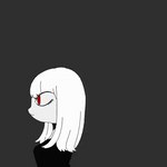 ambiguous_gender black_background duo female feral multi_eye sharp_teeth simple_background smoke teeth 87sukiyaki air_creature elemental_creature human living_smoke mammal monster 1:1 2d_animation animated low_res short_playtime