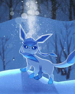 ambiguous_gender blue_body blue_eyes blue_fur feral fur looking_at_viewer paws plant quadruped side_view snow solo tail text tree shiznar nintendo pokemon eeveelution generation_4_pokemon glaceon pokemon_(species) 2025 artist_name blue_theme digital_media_(artwork) digital_painting_(artwork) english_text full-length_portrait hi_res painting_(artwork) portrait shaded signature simple_shading watermark