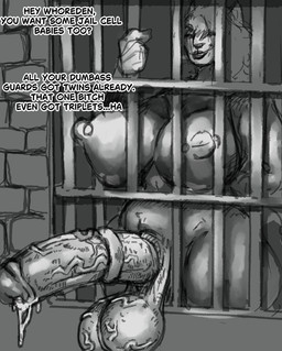 animal_genitalia animal_penis anthro balls barbell_piercing big_balls big_breasts big_butt big_penis bodily_fluids breasts butt cum equine_genitalia equine_penis genital_fluids genitals gynomorph intersex leaking_cum nipple_dip nipple_piercing nipples penis piercing prison prison_bars prison_cell prisoner solo text thick_thighs vein veiny_balls veiny_penis wide_hips breastwizard riva_(rivetstheblue) demon felid hybrid mammal pantherine snow_leopard english_text hi_res monochrome sketch
