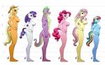2015 aged_up anthro anthrofied applejack_(mlp) barefoot blonde_hair blue_body blue_eyes blue_eyeshadow blue_feathers blue_fur blue_skin breast_size_difference breasts cel_shading chart clothing cowboy_hat cutie_mark digital_media_(artwork) dragon earth_pony equid equine eyeshadow feathered_wings feathers feet female flaccid fluttershy_(mlp) freckles friendship_is_magic fur genitals green_eyes group hair hand_on_hip hasbro hat headgear headwear height_chart horn horse humanoid_feet lineup long_hair looking_at_viewer makeup male mammal multicolored_hair multicolored_tail my_little_pony mythological_creature mythological_equine mythological_scalie mythology nude orange_body orange_skin pegasus penis pia-sama pink_body pink_hair pink_skin pinkie_pie_(mlp) plantigrade pony purple_hair rainbow_dash_(mlp) rainbow_hair rainbow_tail rarity_(mlp) scalie shaded smile spike_(mlp) tail unicorn white_body white_skin wings yellow_body yellow_feathers yellow_skin