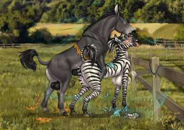 anatomically_inaccurate balls black_balls black_mane black_penis blush breasts busty_feral clothing detailed_background duo erection eye_roll eyes_closed female female_feral female_penetrated fence feral feral_on_feral feral_penetrated feral_penetrating feral_penetrating_feral genitals grass grey_body male male/female male_feral male_penetrating male_penetrating_female mane markings medial_ring narrowed_eyes open_mouth outside penetration penile penile_penetration penis penis_in_vagina plant sex striped_legs striped_markings striped_tail stripes tail tail_markings tail_tuft tongue tongue_out torn_clothing tuft vaginal vaginal_penetration vulva white_mane rufciu asinus donkey equid equine mammal zebra 2024 dated hi_res signature