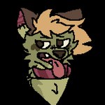 ambiguous_gender clothing first_person_view fur hair kissing kissing_pov open_mouth solo surgical_suture teeth tongue hati_hov squeaky_shoes crocodile_tears canid canine canis domestic_dog duskky mammal 1:1 animated frame_by_frame low_res short_playtime