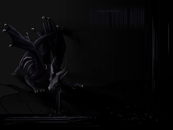 ambiguous_gender bodily_fluids bone dark feral horn membrane_(anatomy) membranous_wings skull solo tail vomit vomiting wings fuckie mythology dragon mythological_creature mythological_scalie scalie 4:3 dark_theme