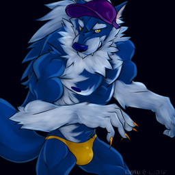 abs amber_eyes anthro biceps blue_fur blue_nose bulge canine claws clothed clothing darkstalkers e-w01f fangs flexing fur grin half-dressed hat jon_talbain looking_at_viewer male mammal muscles nipples pecs solo sppedo thong topless underwear video_games were werewolf white_fur wolf yellow_eyes
Rating: Questionable
Score: 11
User: unforget
Date: December 17, 2012 abs amber_eyes anthro biceps blue_fur blue_nose bulge canine claws clothed clothing darkstalkers e-w01f fangs flexing fur grin half-dressed hat jon_talbain looking_at_viewer male mammal muscles nipples pecs solo sppedo thong topless underwear video_games were werewolf white_fur wolf yellow_eyes
Rating: Questionable
Score: 11
User: unforget
Date: December 17, 2012