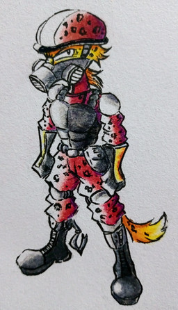 anthro armor belt boots bottomwear camo camo_bottomwear camo_clothing camo_pants camo_print clothed clothing footwear gloves handwear headgear helmet looking_at_viewer male pants pattern_bottomwear pattern_clothing pattern_pants purse shoes standing sr_empanada felid leopard mammal pantherine colored hi_res traditional_media_(artwork)
