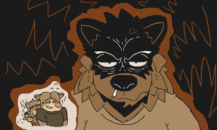 anthro group male male/male fake_voff ruff_bull ruffus_bull ruven_cruzado voff_akita akita american_akita canid canine canis domestic_dog mammal pit_bull spitz absurd_res hi_res