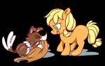 2011 alpha_channel applejack_(mlp) black_eyes blonde_hair brown_fur canine cowboy_hat cub dog duo equine eye_contact female feral friendship_is_magic fur green_eyes hair hat horse my_little_pony orange_fur pashapup plain_background pony transparent_background white_fur winona_(mlp) young
Rating: Safe
Score: 5
User: Gilda_The_Gryphon
Date: July 28, 2013