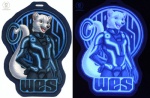 anthro clothing comparison cybersuit fur glowing male solo tail uv_art version_comparison white_body white_fur kacey tron wes_(weaselman1) mammal mustelid musteline true_musteline weasel 2011 character_badge_(artwork)