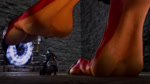 ambiguous_gender anthro dungeon duo extreme_size_difference feet foot_fetish hindpaw macro male pawpads paws size_difference jansy_derg pyrexia_(furguest772) demon human mammal animated hi_res webm