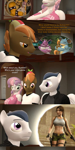 abs anthro anthrofied big_breasts bottomwear breasts clothed clothing controller dialogue female furniture horn interspecies larger_male looking_pleasured male male/female muscular muscular_female muscular_male nude panties pokephilia sex shorts sitting size_difference smaller_female sofa text underwear upskirt wings papadragon69 friendship_is_magic hasbro mario_bros my_little_pony mythology nintendo pokemon tomb_raider bowser button_mash_(mlp) lara_croft rumble_(mlp) sweetie_belle_(mlp) equid equine generation_1_pokemon human mammal mythological_creature mythological_equine nidoqueen pegasus pokemon_(species) unicorn 3d_(artwork) absurd_res comic digital_media_(artwork) english_text hi_res source_filmmaker_(artwork)