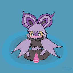 anthro anus big_ears black_body black_fur blind blinking blue_background blush bodily_fluids cheek_tuft chest_tuft disability disembodied_penis duo erection eyelashes facial_tuft female female_focus female_penetrated fluffy front_view fur fur_tuft genital_fluids genitals happy happy_sex head_tuft heart_symbol lying male male/female male_penetrating male_penetrating_female membrane_(anatomy) membranous_wings nude open_mouth penetration penile penile_penetration penis penis_in_vagina pink_anus pink_tongue pink_vulva purple_body purple_fur semi-anthro sex simple_background solo_focus spread_legs spreading tongue tuft vaginal vaginal_fluids vaginal_penetration vulva white_eyes wings maugrim0 mythology nintendo pokemon bat dragon generation_6_pokemon mammal mythological_creature mythological_scalie noibat pokemon_(species) scalie 1:1 2018 animated digital_media_(artwork) loop low_res pixel_(artwork) pixel_animation