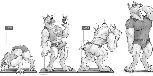 abs all_fours anthro back_muscles balls body_size_growth bulge claws clothing digitigrade erection footwear genitals gesture growth human_to_anthro knot knotted_penis male multi_frame_sequence muscle_growth muscular muscular_anthro muscular_male pawpads pec_expansion pecs pecs_growth penis salute security security_guard shoes simple_background six_frame_image six_frame_sequence size_transformation slightly_chubby slightly_chubby_male slippers snarling snout snout_growth solo species_transformation tail tail_growth tight_clothing tongue tongue_out torn_clothing transformation transformation_sequence uniform weighing_scale white_background zibyr canid canine canis dobermann domestic_dog human mammal pinscher 2025 digital_drawing_(artwork) digital_media_(artwork) hi_res monochrome sequence
