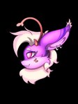 female fluffy fur hair horn logo mascot purple_body purple_fur ring_piercing rings_on_ears simple_background solo transparent_background hornyforest fakemon nintendo pokemon fan_character lia_(hornyforest) demon mammal pokemon_(species) succubus 3:4 absurd_res alpha_channel hi_res