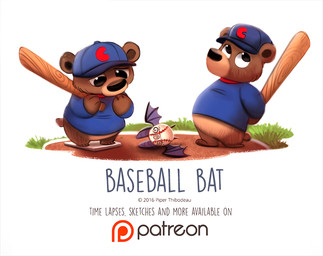ambiguous_gender anthro ball baseball_(ball) baseball_(sport) baseball_bat baseball_cap bat_(object) biped black_eyes bottomless brown_hair clothed clothing feral grass group hair hat headgear headwear humor membrane_(anatomy) membranous_wings plant pun sport tan_hair text unconscious visual_pun wings young young_ambiguous young_anthro piper_thibodeau bat bear mammal 2016 digital_media_(artwork) digital_painting_(artwork) english_text painting_(artwork)