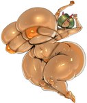 big_breasts bikini breasts camel_toe clothing female fingers green_hair hair huge_breasts huge_thighs hyper hyper_breasts navel open_mouth simple_background solo swimwear thick_thighs two-piece_swimsuit white_background gausscannon nintendo pokemon generation_3_pokemon kirlia pokemon_(species) 2025 absurd_res hi_res