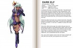 breasts clothed clothing female hair heart_symbol long_hair monster_girl_(genre) not_furry solo text whip white_hair kenkou_cross third-party_edit monster_girl_encyclopedia monster_girl_profile dark_elf elf humanoid 3:2 english_text hard_translated translated translation_edit