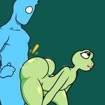 1:1 amphibian amphibian_humanoid anal anal_penetration animal_humanoid animated anthro balls big_balls big_butt big_muscles big_penis blue_body blue_hair blue_skin bodily_fluids butt deep_penetration duo femboy flirting freckled_butt freckled_legs freckled_thighs freckles frog frog_humanoid genital_fluids genitals green_body green_skin hair hi_res hidrobandis huge_balls huge_butt huge_eyes huge_penis human human_penetrating humanoid hybrid lips lipstick looking_at_another looking_at_partner looking_back looking_confused looking_pleasured looking_up makeup male male/male male_penetrated male_penetrating male_penetrating_male mammal mouthless muscular no_pupils noseless nude papriko paps_(papriko) penetration penile penile_penetration penis penis_in_ass sex short_playtime slime teasing text thick_lips thick_thighs white_eyes wide_hips